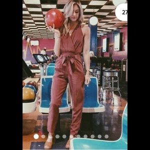 Moving Sale! NWOT Express XS Rose Jumpsuit